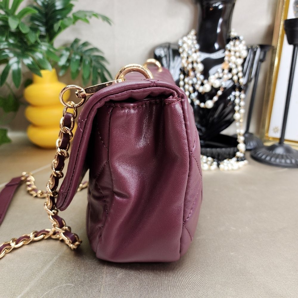 Badgley Mischka Medium Studded Quilted Shoulder Bag - Picture 8 of 13